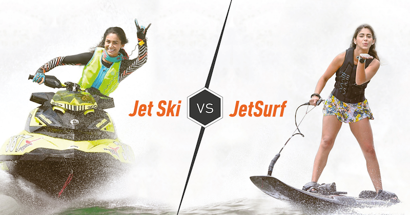 Jet Ski vs JetSurf comparison with Andrea Dominguez