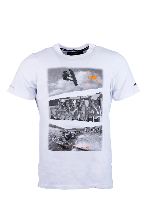 JETSURF T-Shirt Sequence White/Orange  | Order online at JETSURFUSA.COM