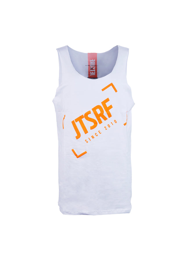 JETSURF Women's Tank Top White/Orange | Order online at JETSURFUSA.COM